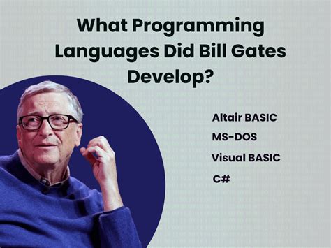 what programming languages did bill gates develop? And did you know that Bill Gates also had a hand in the development of Microsoft's first version of Windows?